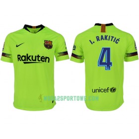 Koszulka FC Barcelona I. RAKITIC 4 Wyjazdowe Stroje Piłkarskie 2018/19 Krótki Rękaw